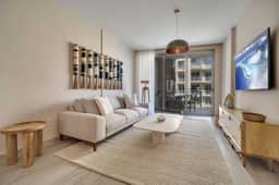 Modern Upper-Level Coastal Escape in Las Arenas | Family Friendly